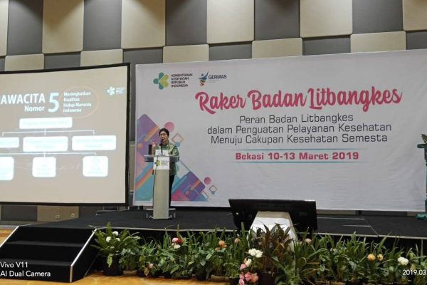 Menteri Kesehatan membuka Raker Badan Litbangkes