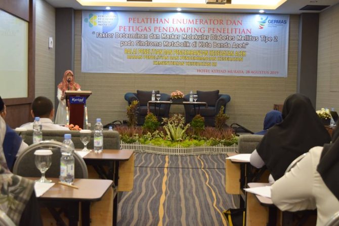 Pelatihan Enumerator dan petugas pendamping penelitian